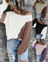 Women's Sweater Long Sleeve Sweaters & Cardigans Rib-knit Streetwear Solid Color main image 1