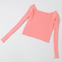 Women's T-shirt Long Sleeve T-shirts Sexy Solid Color main image 8