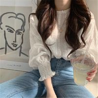 Women's Blouse Long Sleeve Blouses Casual Elegant Solid Color main image 1