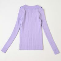 Women's Sweater Long Sleeve Sweaters & Cardigans Casual Solid Color main image 7