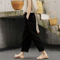 Women's Street Casual Solid Color Ankle-length Pocket Casual Pants Harem Pants main image 3