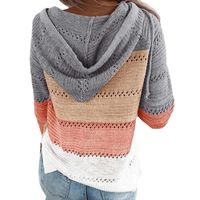 Women's Knitwear Long Sleeve Sweaters & Cardigans Rib-knit Streetwear Solid Color main image 3