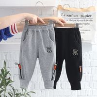 Des Sports Couleur Unie Coton Garçons Pantalon main image 6