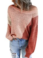 Women's Sweater Long Sleeve Sweaters & Cardigans Rib-knit Streetwear Solid Color main image 5