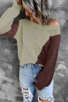 Women's Sweater Long Sleeve Sweaters & Cardigans Rib-knit Streetwear Solid Color main image 2