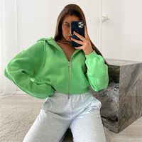 Women's Hoodie Long Sleeve Hoodies & Sweatshirts Casual Sports Solid Color main image 1