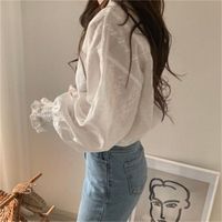 Women's Blouse Long Sleeve Blouses Casual Elegant Solid Color main image 3