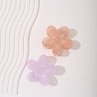 Commute Korean Style Flower Plastic Resin Spray Paint Hair Clip sku image 4