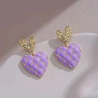 1 Pair Fashion Flower Butterfly Bow Knot Alloy Inlay Artificial Pearls Rhinestones Shell Women's Earrings sku image 55