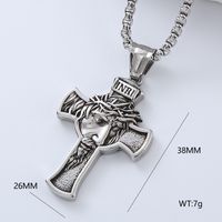 Punk Cool Style Cross 304 Stainless Steel No Inlaid Men'S Necklace Pendant main image 3