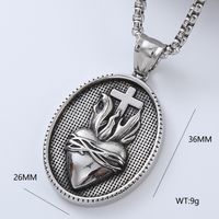 Punk Cool Style Cross 304 Stainless Steel No Inlaid Men'S Necklace Pendant main image 4