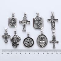 Punk Cool Style Cross 304 Stainless Steel No Inlaid Men'S Necklace Pendant main image 6