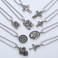 Punk Cool Style Cross 304 Stainless Steel No Inlaid Men'S Necklace Pendant main image 7