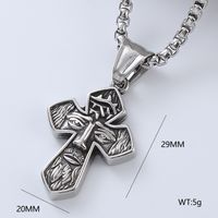 Punk Cool Style Cross 304 Stainless Steel No Inlaid Men'S Necklace Pendant sku image 3