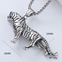 Vintage Style Punk Streetwear Moon Eagle 304 Stainless Steel No Inlaid Men'S Necklace Pendant sku image 2