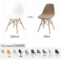 Elegant Einfarbig Polyester Stuhl Bezug main image 4