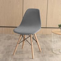 Elegant Solid Color Polyester Chair Cover sku image 12