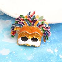 Cute Funny Mask Alloy Unisex Brooches main image 1