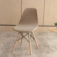 Elegant Solid Color Polyester Chair Cover sku image 1