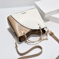Women's Medium Pu Leather Color Block Streetwear Square Zipper Shoulder Bag Handbag Crossbody Bag main image 3