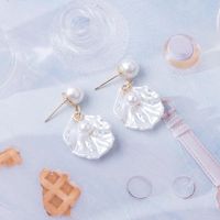 1 Pair Elegant Flower Plating Alloy Drop Earrings sku image 2