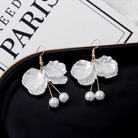 1 Pair Elegant Flower Plating Alloy Drop Earrings sku image 10