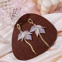 1 Pair Elegant Flower Plating Alloy Drop Earrings sku image 15