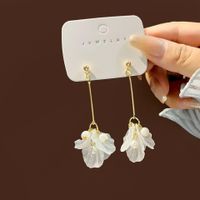 1 Pair Elegant Flower Plating Alloy Drop Earrings sku image 6