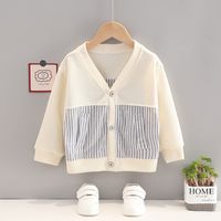 Casual Simple Style Stripe Cotton Boys Outerwear main image 4