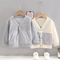 Casual Simple Style Stripe Cotton Boys Outerwear main image 6