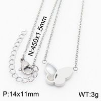 Titanium Steel 18K Gold Plated Simple Style Shiny Plating Inlay Butterfly Shell Bracelets Earrings Necklace sku image 4