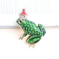 Ig Style Cartoon Style Pastoral Frog Alloy Inlay Artificial Gemstones Unisex Brooches main image 3
