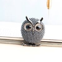 Funny Owl Alloy Inlay Alloy Unisex Brooches main image 1