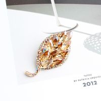 Cute Leaves Alloy Inlay Alloy Women's Brooches main image 3