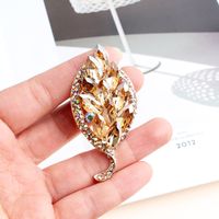 Cute Leaves Alloy Inlay Alloy Women's Brooches main image 4