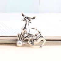Casual Cat Imitation Pearl Alloy Unisex Brooches main image 4