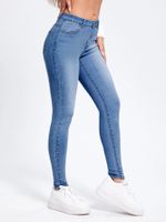 Women's Street Streetwear Solid Color Full Length Jeans main image 2