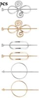 Simple Style Heart Shape Solid Color Alloy Plating Hollow Out Hairpin 1 Piece sku image 12