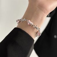 Bijoux En Gros Style Ig Forme De Cœur Alliage Strass Incruster Bracelets main image 6