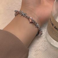 Großhandel Schmuck Ig-stil Herzform Legierung Strasssteine Inlay Armbänder sku image 2