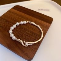 Simple Style Round Freshwater Pearl Bangle In Bulk main image 2