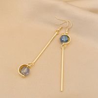 1 Pair Casual Round Flower Rectangle Plating Inlay Alloy Rhinestones Opal Pearl Drop Earrings sku image 10