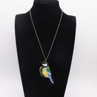 Künstlerisch Tier Vogel Legierung Überzug Frau Halskette Mit Anhänger sku image 15