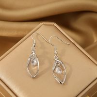 Commute Solid Color Alloy Iron Plating Inlay Zircon Women's Earrings Necklace main image 7