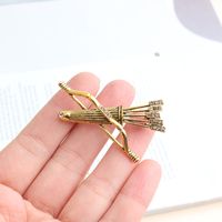 Cool Style Bow And Arrow Alloy Inlay Rhinestones Unisex Brooches main image 5