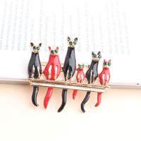 Casual Cute Cat Alloy Enamel Unisex Brooches main image 4