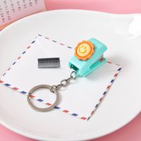 Cute Cartoon Student Small Portable Binding Book Stapler With Keychain sku image 7