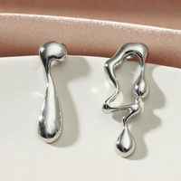 1 Pair Casual Asymmetrical Alloy Ear Studs main image 1