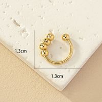 Exaggerated Rock Punk Round Alloy Plating Nose Ring main image 3