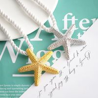 Simple Style Starfish Alloy Patchwork Women's Pendant Necklace main image 1